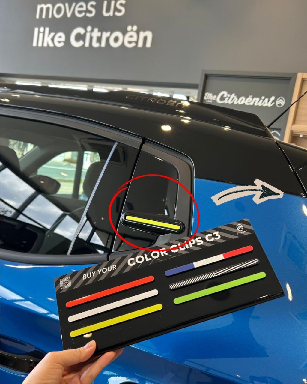 カラークリップで、あなただけのC3に✨